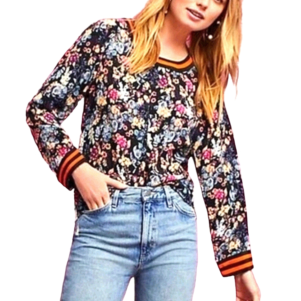 Anthropologie Rdalamal Riley floral top